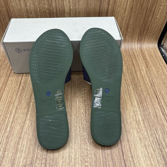 NEW Rothy’s The Slide Womens Size US 7.5 Maritime Navy Slip On Sandals Retired - Picture 5 of 8